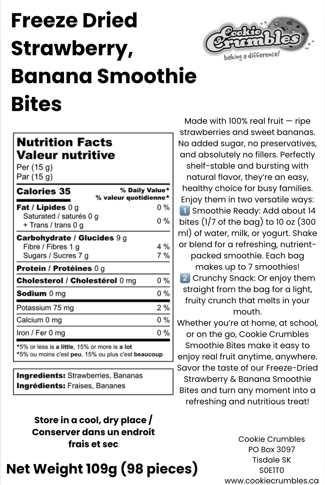 Freeze Dried Smoothies