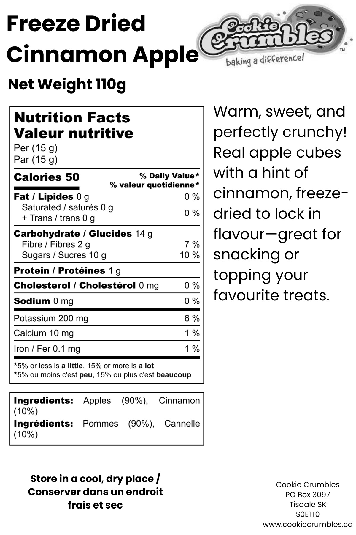 Freeze Dried Cinnamon Apples