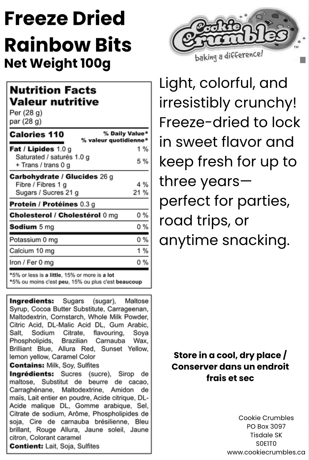 Freeze Dried Rainbow Candy