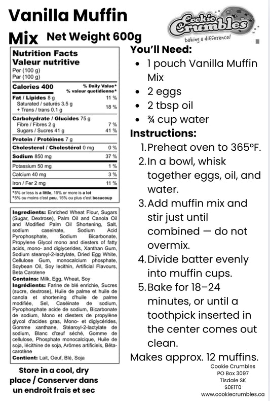 Vanilla Muffin Mix