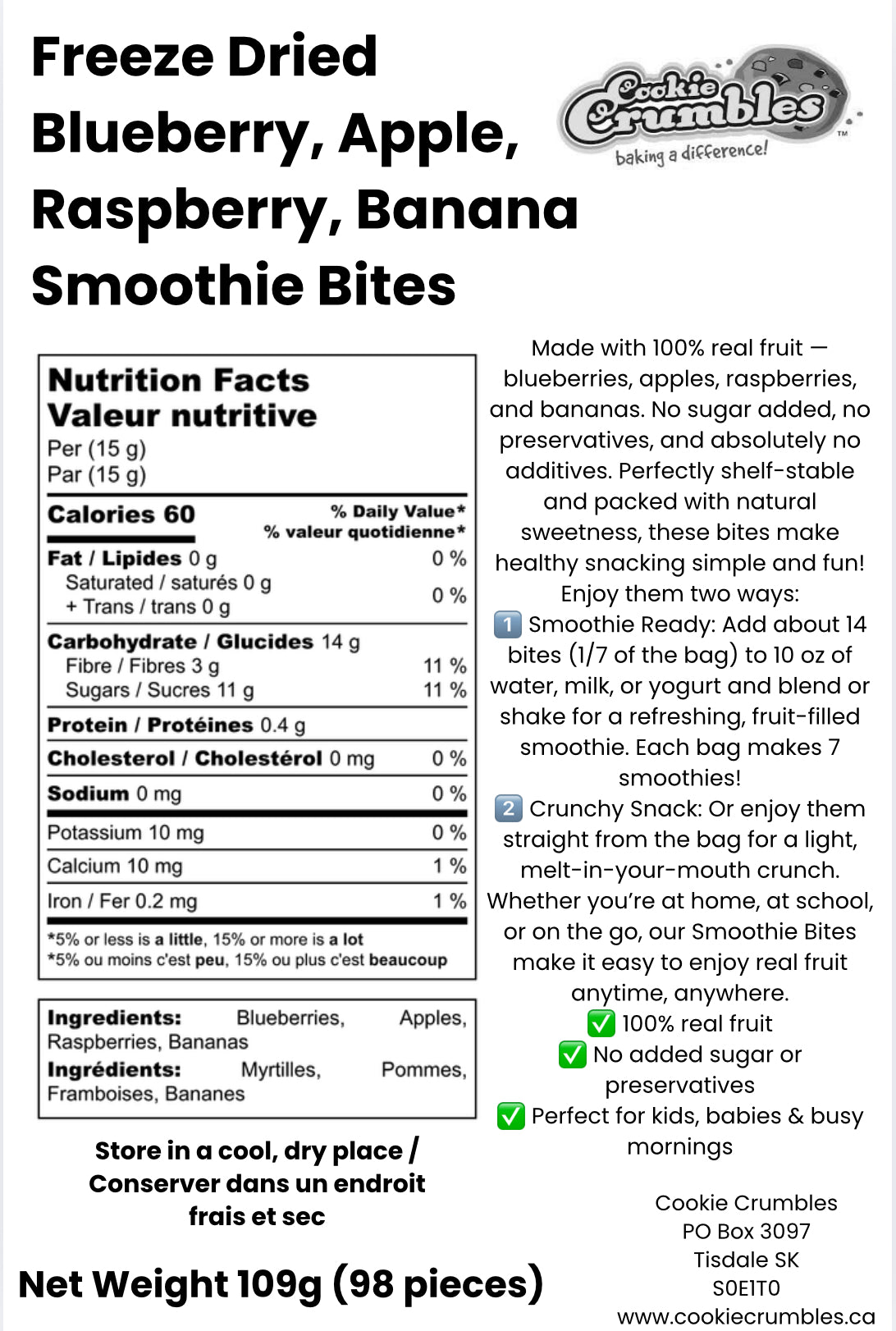 Freeze Dried Smoothies