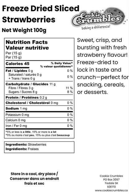 Freeze Dried Sliced Strawberries