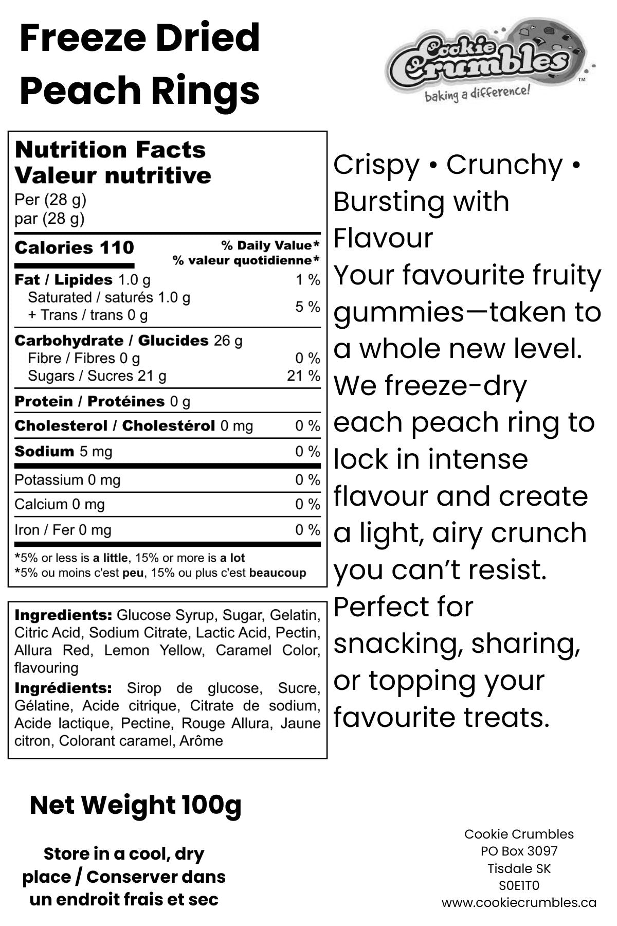 Freeze Dried Peach Rings