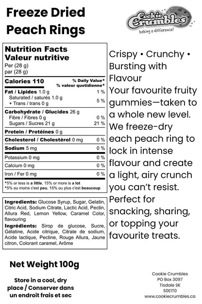 Freeze Dried Peach Rings