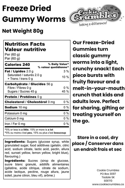 Freeze Dried Gummy Worms