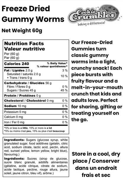Freeze Dried Gummy Worms