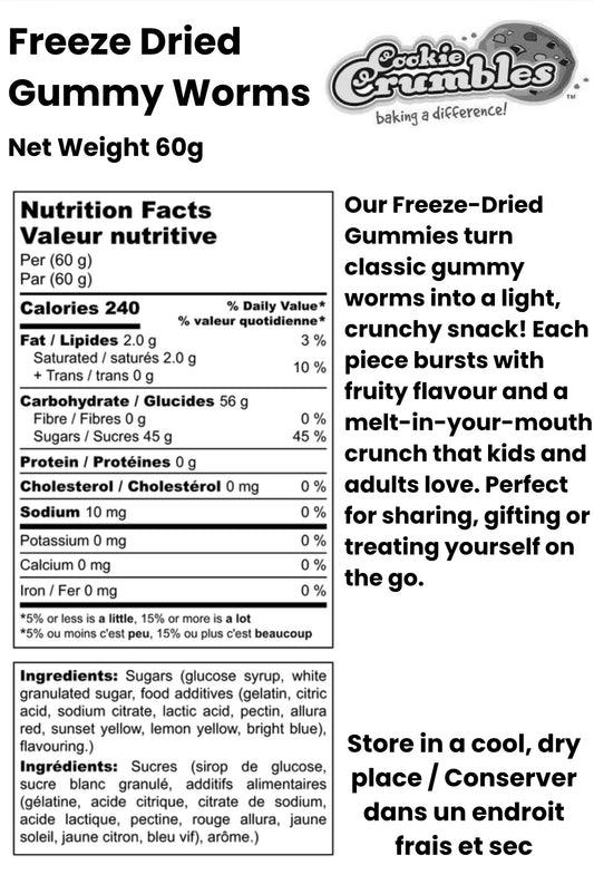 Freeze Dried Gummy Worms
